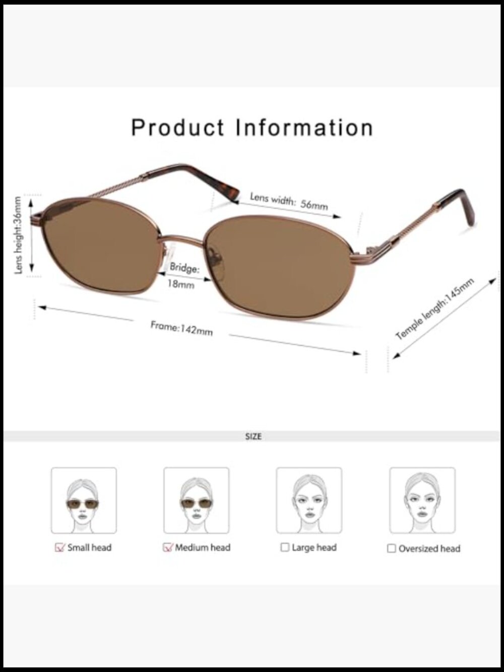 Retro Oval Metal Sunglasses with UV400 Protection - Picture 4 of 7